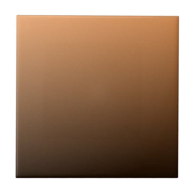 Terracotta Rust to Dark Brown Ombre Gradient Kakelplatta (Framsidan)