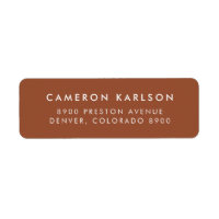 Terracotta Simple San Serif Typography