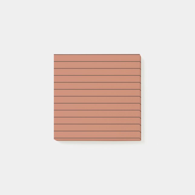 Terracotta Snyggt Stationery Post-it Block (Framsida)
