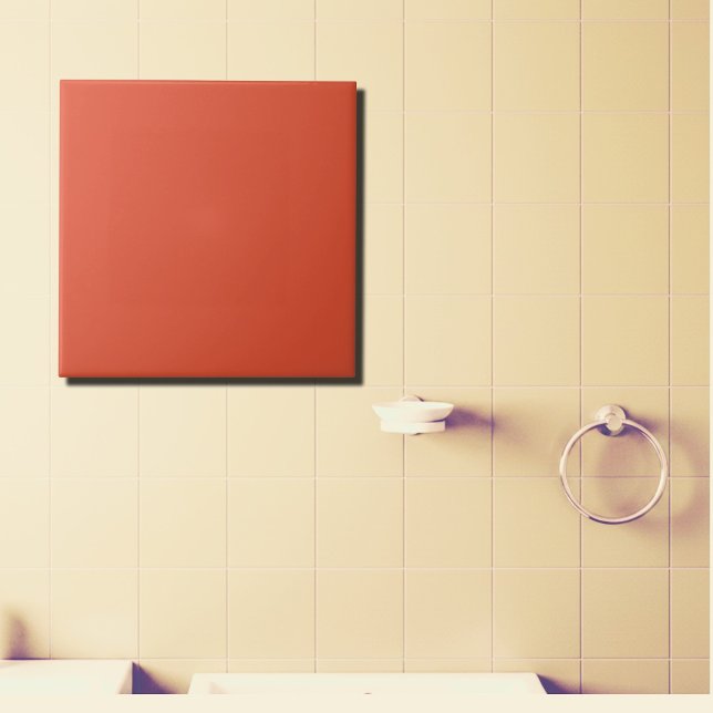 Terracotta solid kakelplatta (Skapare uppladdad)