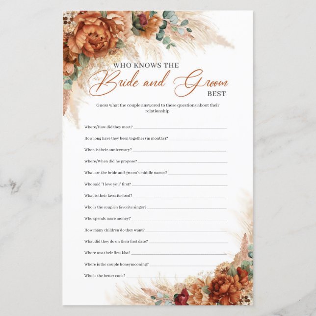 Terracotta som känner bruden och brudgummen bäst (Framsida)