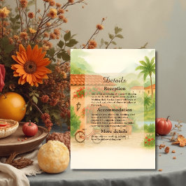 Terracotta Spain Hacienda Destination Wedding Tilläggskort