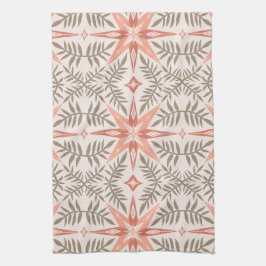 Terracotta Stars & Vines Boho Mönster Kökshandduk
