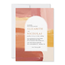 Terracotta Sunrise | Boho bröllop - inbjudan