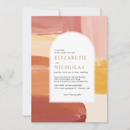 Terracotta Sunrise | Boho bröllop - inbjudan