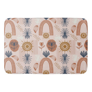 Terracotta Sunrise: Boho Harmony, Rosa Badrumsmatta