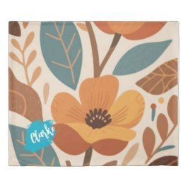 Terracotta & Teal Autumn pattern