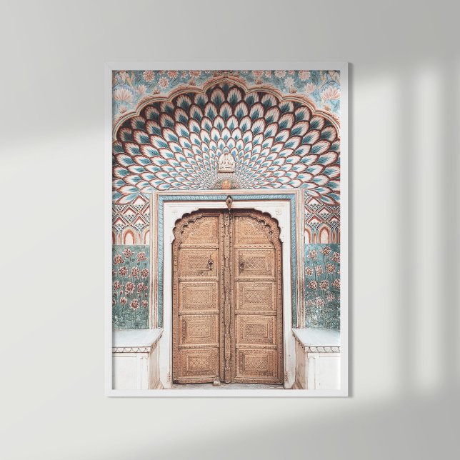 Terracotta Teal Moroccan Door Poster (Skapare uppladdad)