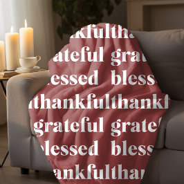 Terracotta Thanksgiving Fleecefilt