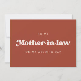 Terracotta till mitt mor-i-juridik-bröllopsdag-kor