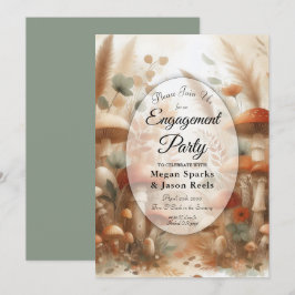 Terracotta Toadstool Woodland Magic Engagement  Inbjudningar