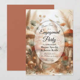 Terracotta Toadstool Woodland Magic Engagement  Inbjudningar