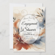 Terracotta Twilight and Navy Blooms Förlovning