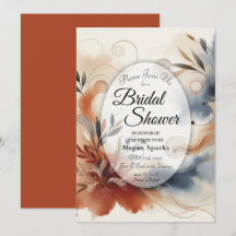 Terracotta Twilight and Navy Blooms Möhippa