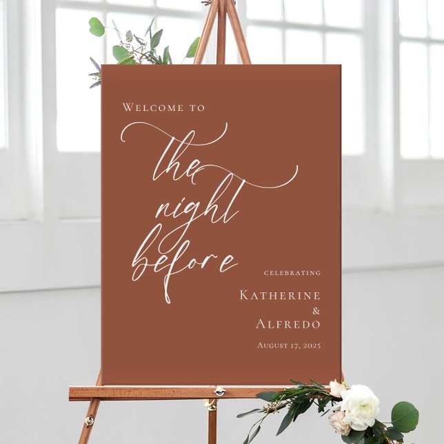 Terracotta välkommen Natten före repetition Poster (Skapare uppladdad)