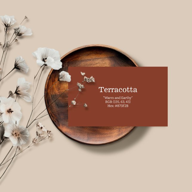 Terracotta | "Varm och jordnära" Visitkort (Skapare uppladdad)