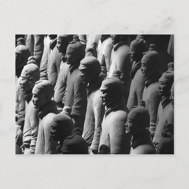 Terracotta Warriors Xian China Photography Photo Vykort (Framsida)