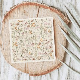 Terracotta WildblomBoho Baby Shower in Bloom Pappersservett