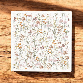 Terracotta WildblomBoho Baby Shower in Bloom Pappersservett