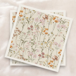 Terracotta WildblomBoho Baby Shower in Bloom Pappersservett