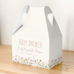 Terracotta WildblomBoho Baby Shower in Bloom Presentaskar
