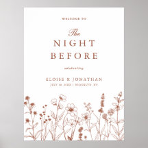 Terracotta Wildbloms Välkommen till Natten före