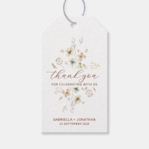 Terracotta WildblomWedding Favor Tack