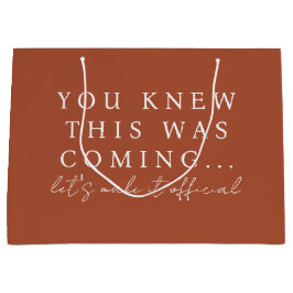 Terracotta Will You Be My Bridesmaid Proposal