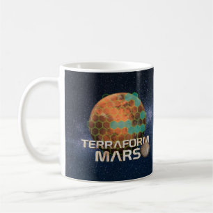Terraf Mars Hex Karta Kaffemugg