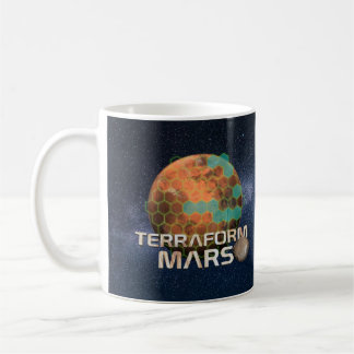 Terraf Mars Hex Karta Kaffemugg