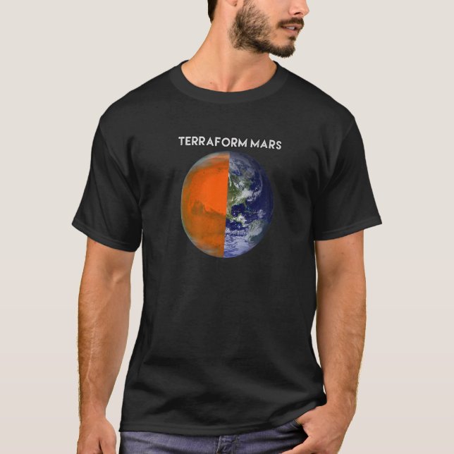 TERRAFORM MARS for Human Migration Lunny Witty Occ T Shirt (Framsida)