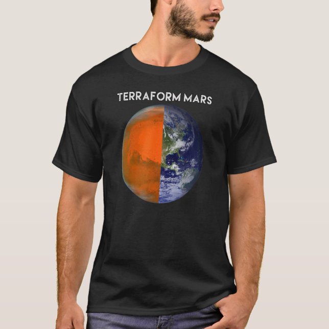 TERRAFORM MARS for Human Migration Lunny Witty Occ T Shirt (Framsida)