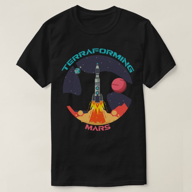 Terraforming Mars Classic TShirt T Shirt (Design framsida)