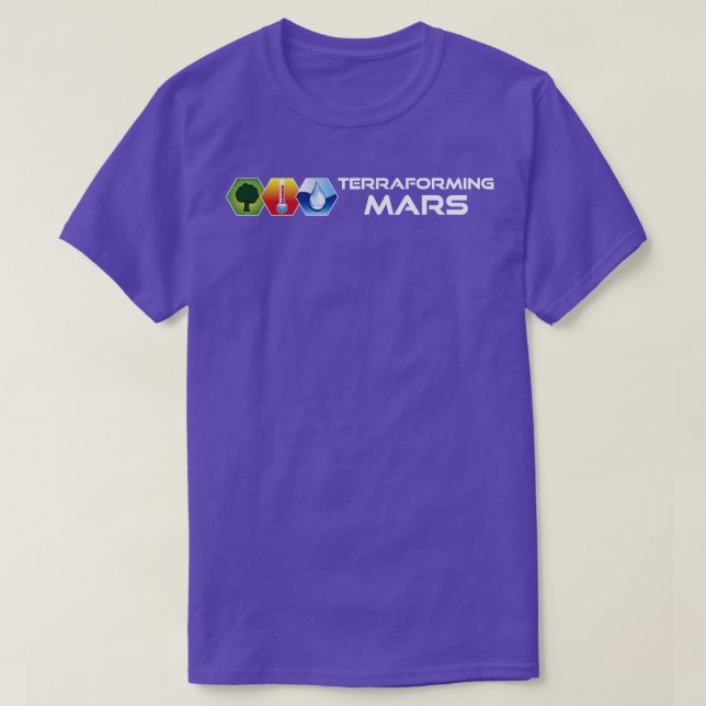 Terraforming Mars Färg Icons T Shirt (Design framsida)