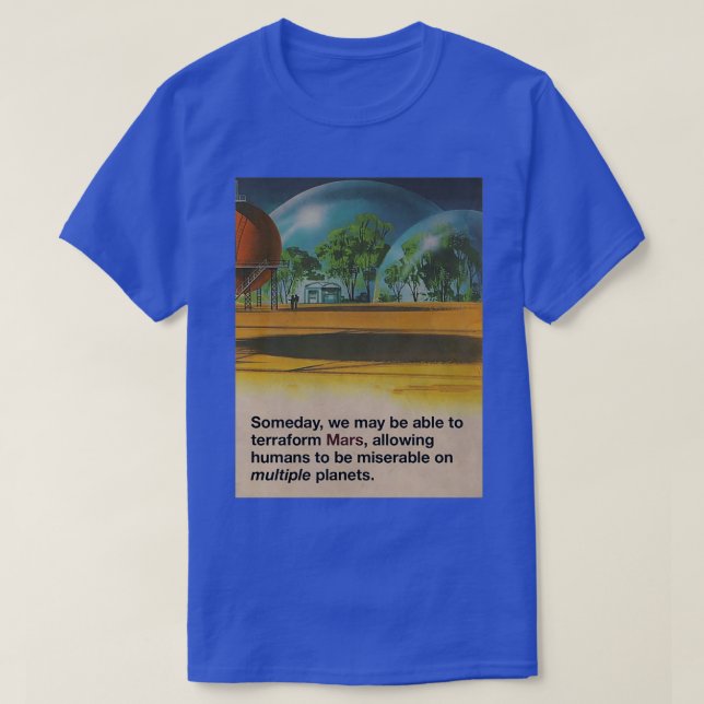 Terraforming Mars T Shirt (Design framsida)