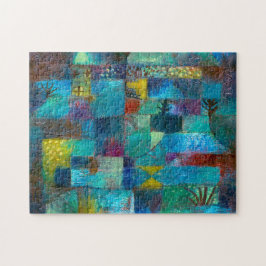 Terrakad trädgård (1920), målning av Paul Klee Pussel