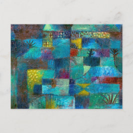Terrakad trädgård (1920), målning av Paul Klee Vykort