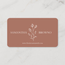 Terrakotta Beige Elegant Line Blomma