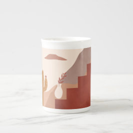 Terrakotta Benporslin Mugg