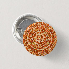 Terrakotta blomster mandala knapp