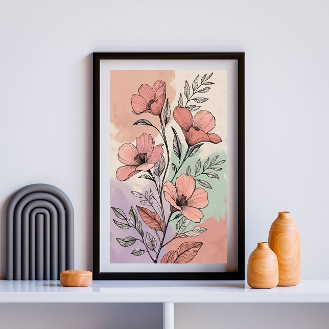 Terrakotta Bloom Garden Poster (Skapare uppladdad)