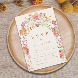 Terrakotta Boho Höst Blommig Måltidsservis OSA Kort