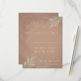 Terrakotta Boho RSPV-kort OSA Kort