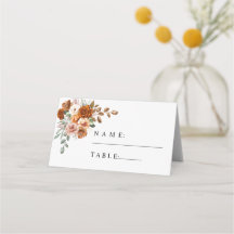 Terrakotta Bränd Orange Blommig Bröllop