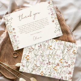 Terrakotta Bröllopsdusch för Blommor i det Fria Tack Kort