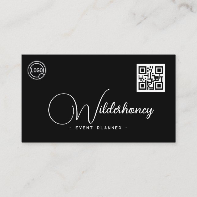 	Terrakotta	Chic minimalist QR-kod	 Visitkort (Framsida)