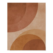 Terrakotta cirklar - minimalistisk geometrisk