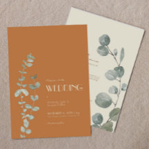 Terrakotta Eukalyptus Dekor Allt-i-ett Bröllop