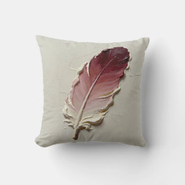 Terrakotta Fjäder Kudd Varma Boho Vardagsrum Kudde