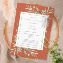 Terrakotta grönska begravningsfirande av livet